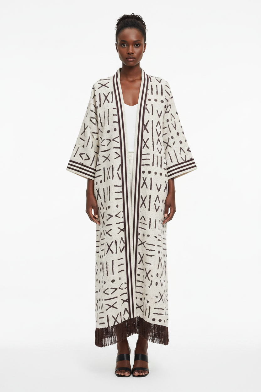 TRIBAL KNIT KIMONO Lili Creation