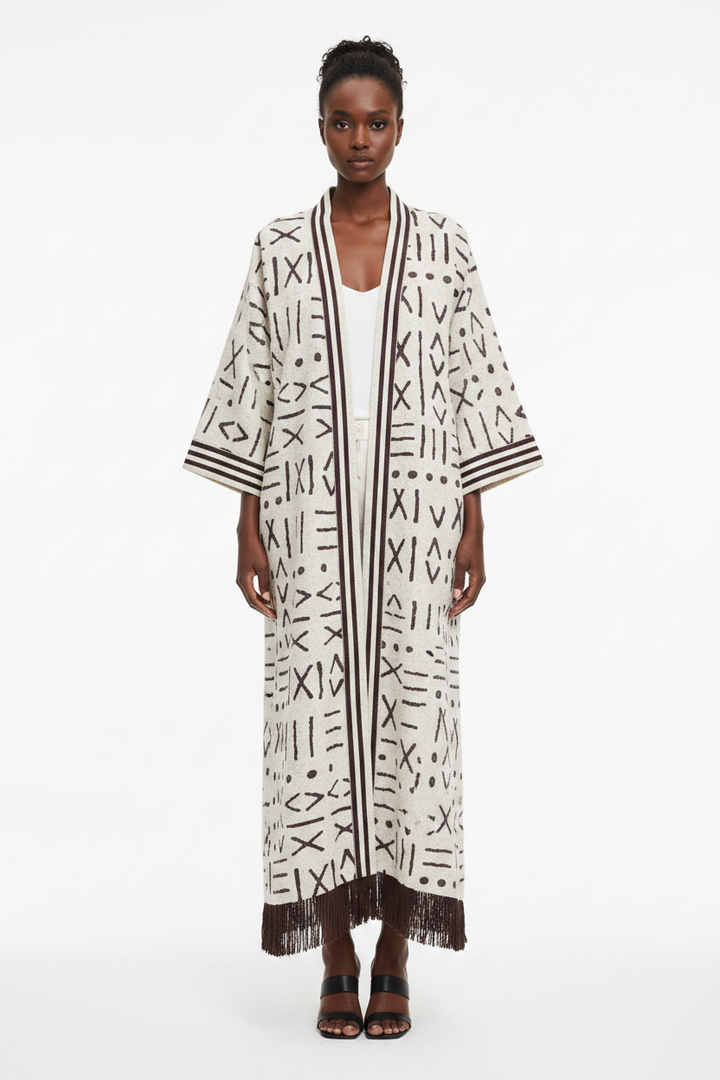 TRIBAL KNIT KIMONO Lili Creation