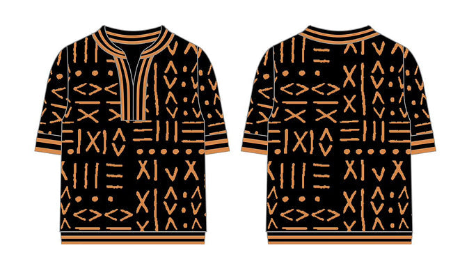 TRIBAL KNIT UNISEX POLO Lili Creation