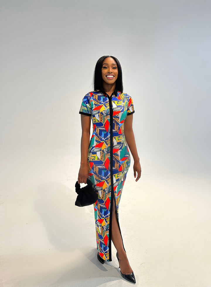 ROSARIA DRESS IN MULTICOLOR Lili Creation