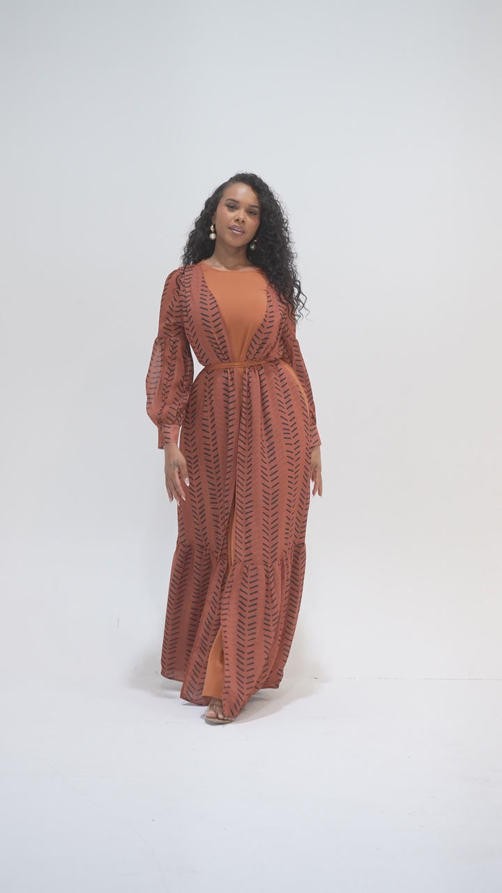 Robe longue kimono AMANI
