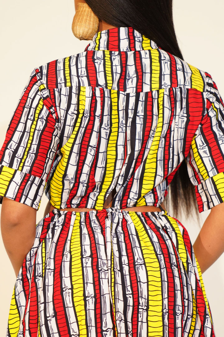 CUT OUT MIDDLE MIDI DRESS Lili Creation